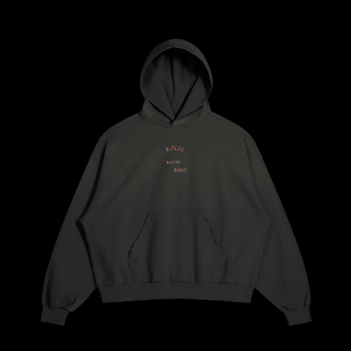 (OVERSIZE FIT) 380GSM Sun Faded Distressed Hoodie